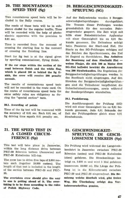 Rajd Polski - 1971r.